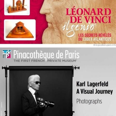 Leonardo and Karl Lagerfeld, face to face at the Pinacothèque